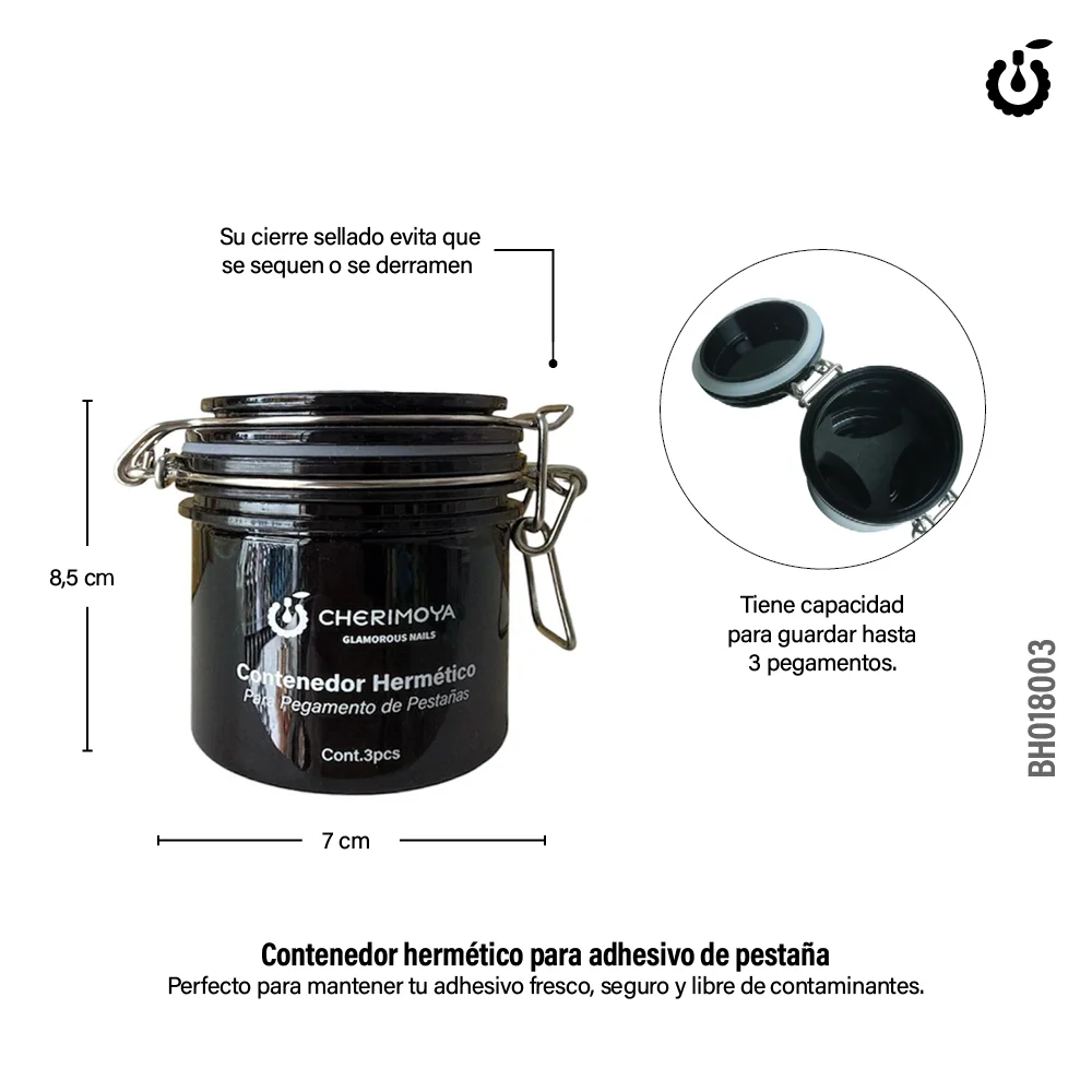 CONTENEDOR HERMETICO PARA ADHESIVOS CHERIMOYA