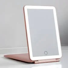 LED RECHARGEABLE TRAVEL VANITY MIRROR