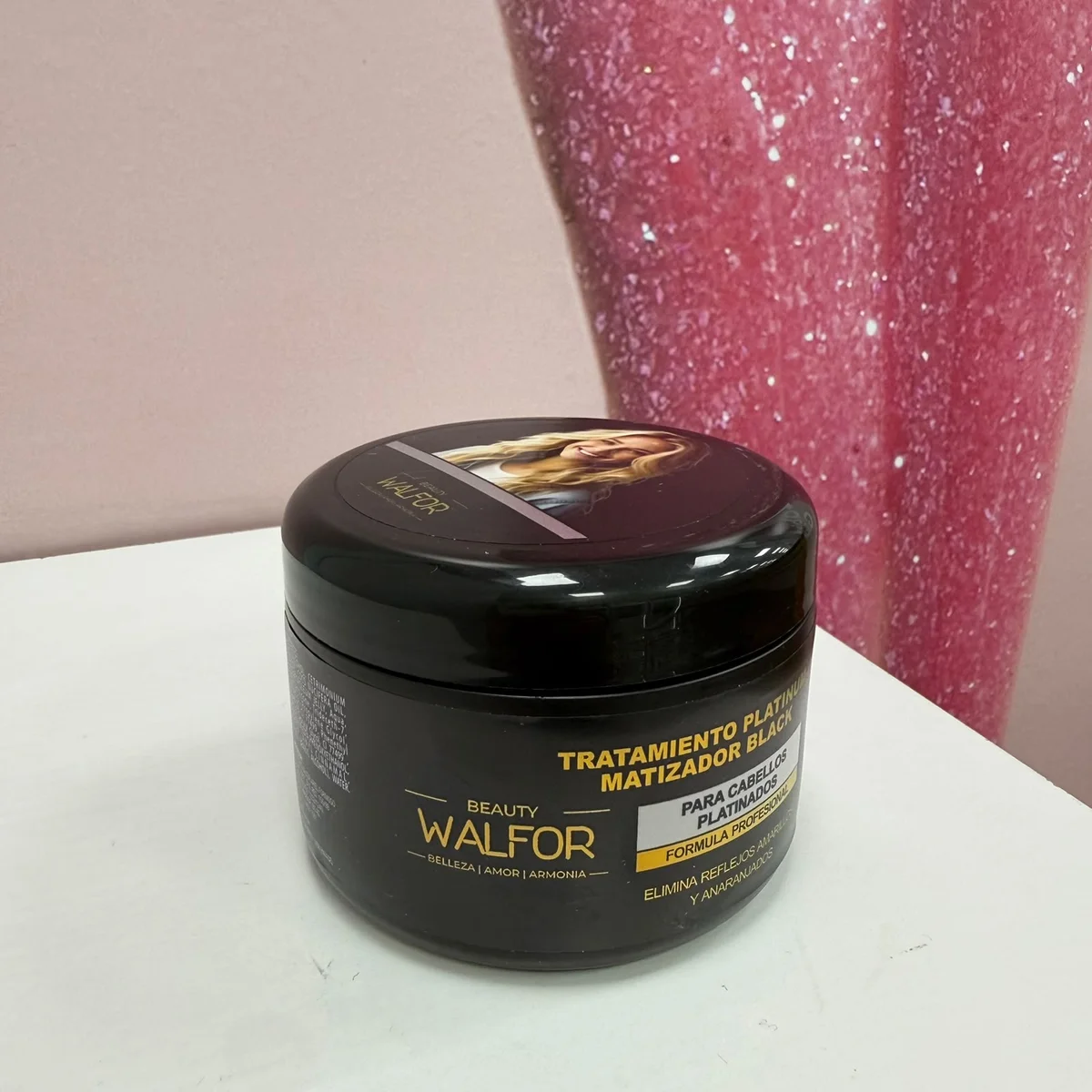 TRATAMIENTO PLATINUM MATIZADOR BLACK PARA CABELLOS PLATINADOS 250G WALFOR