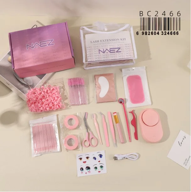 KIT PROFECIONAL COMPLETO PARA EXTENSIONES DE PESTANAS NAEZ