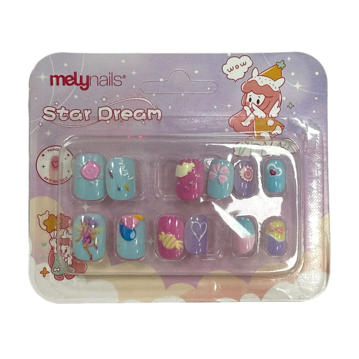 P*12 KIT UNAS POSTIZAS PARA NINA MELY