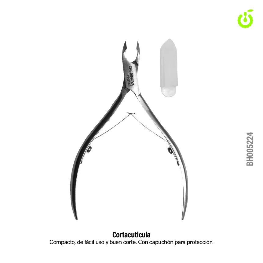 ALICATE PARA CUTICULAS PLATEADA 5MM CHERIMOYA