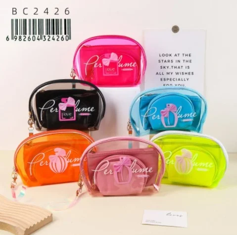 SET DE NECESER DUO TRANSPARENTE CON SOBRE INTERNO