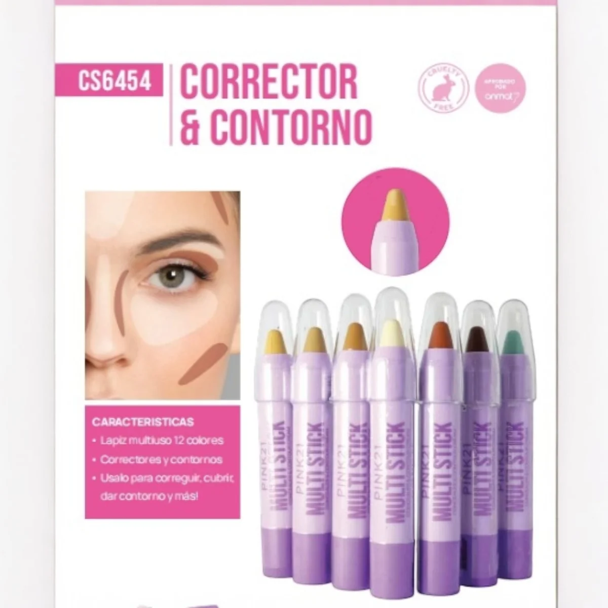 C*48 CONCEALER + CONTOUR CREAM PINK21
