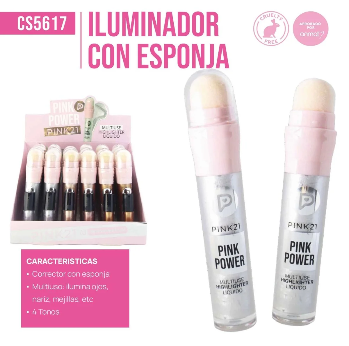 C*24 HIGHLIGHTER LIQUID PINK21