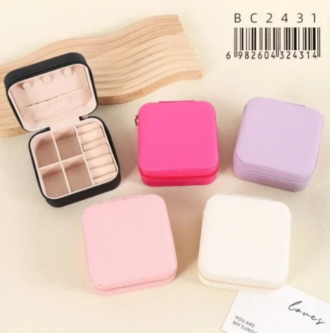 ALHAJERO DE VIAJE PORTATIL DE CUERO PU