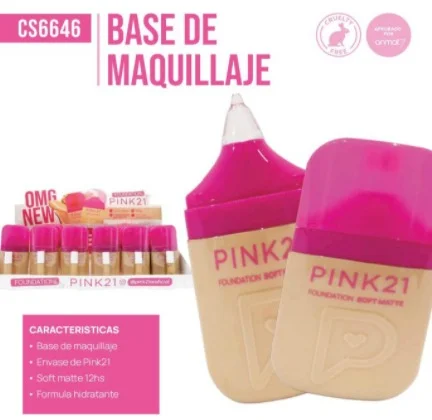 BASE DE MAQUILLAJE PINK21