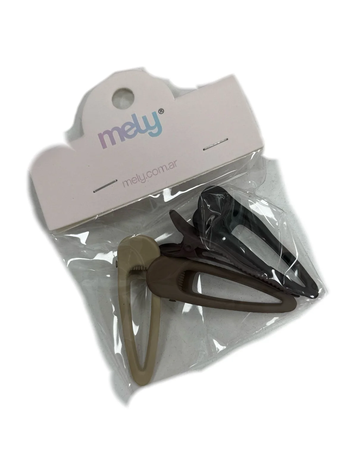 P*12 CLIP PELO BEIGE MELY