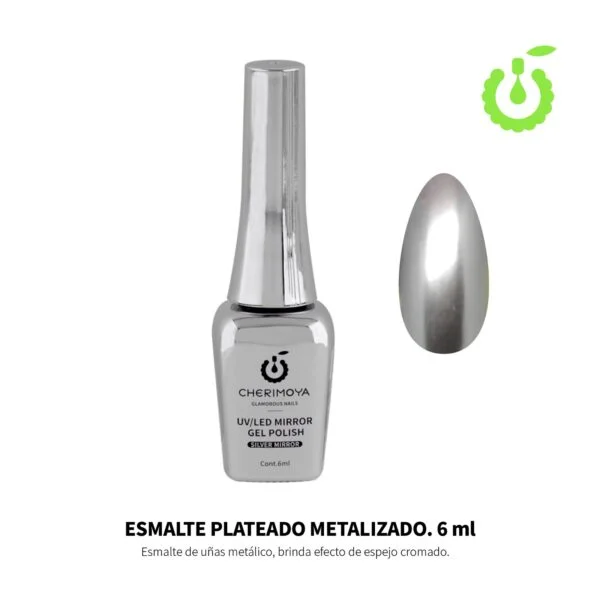 C*6 ESMALTE PLATEADO METALIZADO 6ML