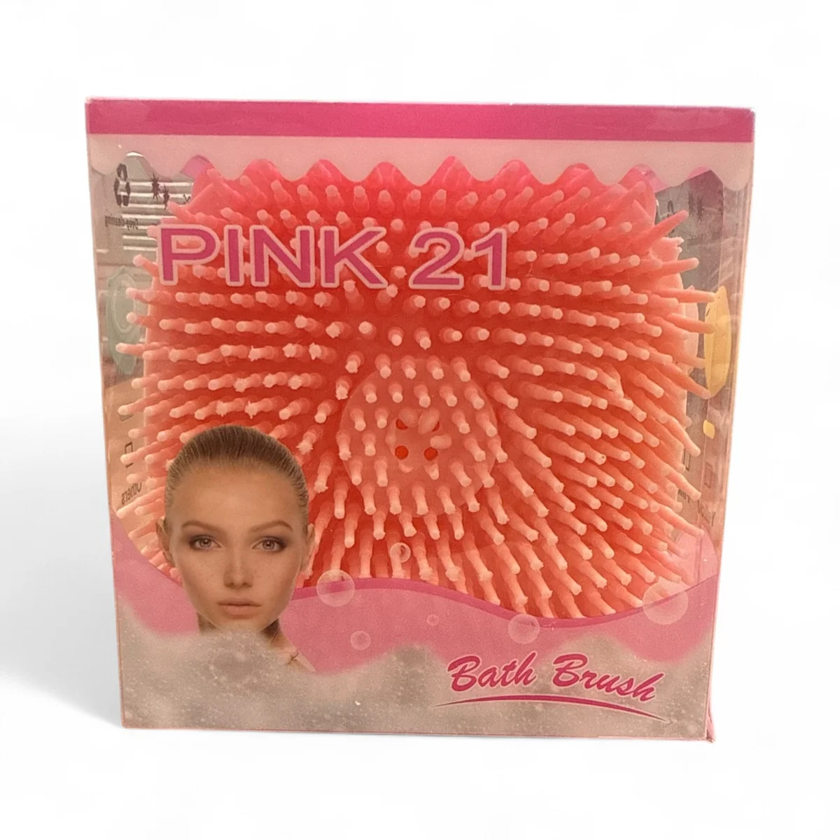 PINK 21 CEPILLO  DE BAÑO DE SILICONA