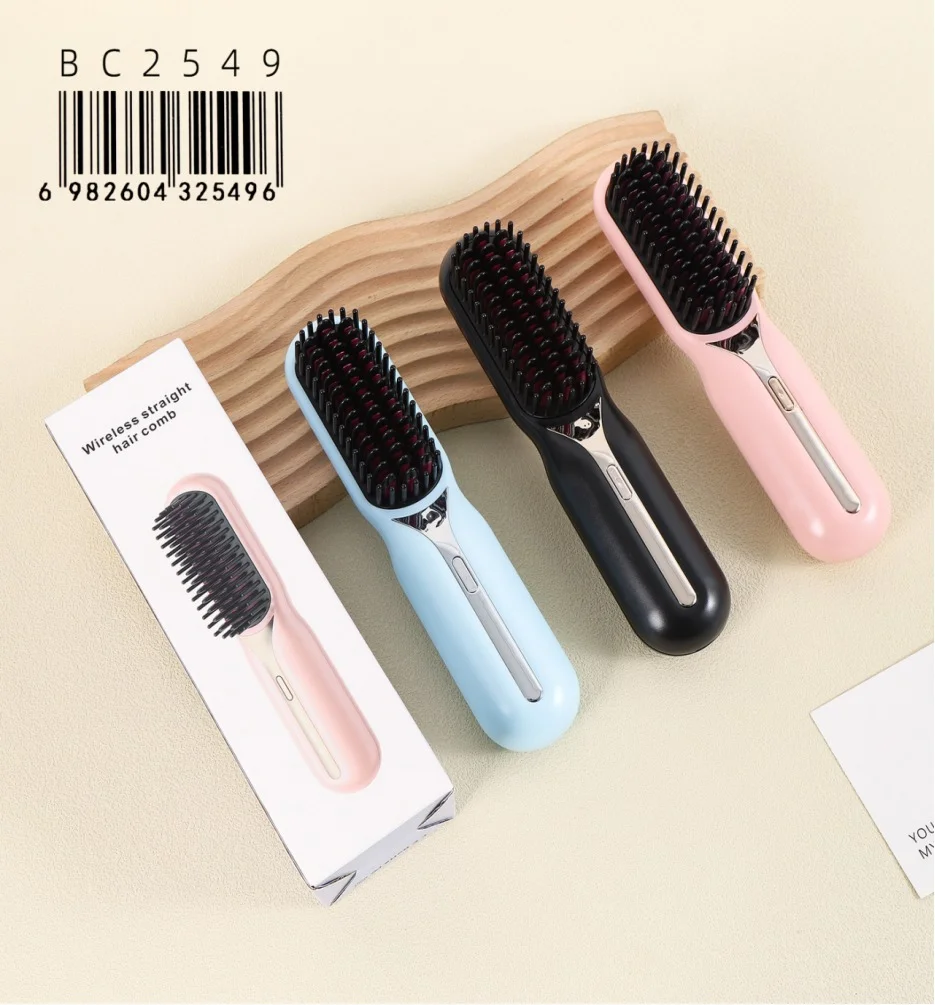 CEPILLO ALISADOR INALAMBRICO Y RECARGABLE USB CON TECNOLOGIA DE CALOR