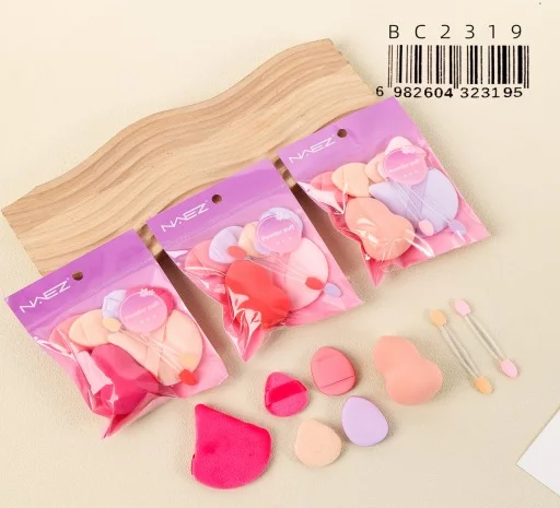 P*12 SET DE MAQUILLAJE ESPONJA/APLICADORES COMESTICOS 8PCS NAEZ