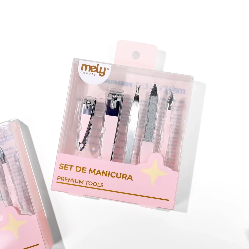 P*12 SET DE HERRAMIENTA MANICURIA X5 PIEZAS MELY