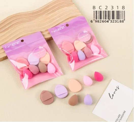 P*12 SET DE MAQUILLAJE ESPONJAS 7PCS NAEZ