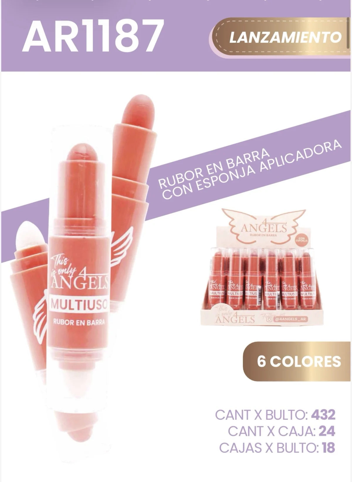 C*24 RUBOR EN BARRA 4 ANGELS