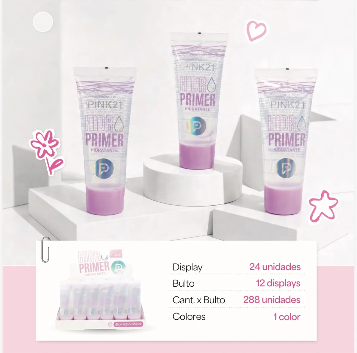 PRIMER DE MAQUILLAJE PINK21