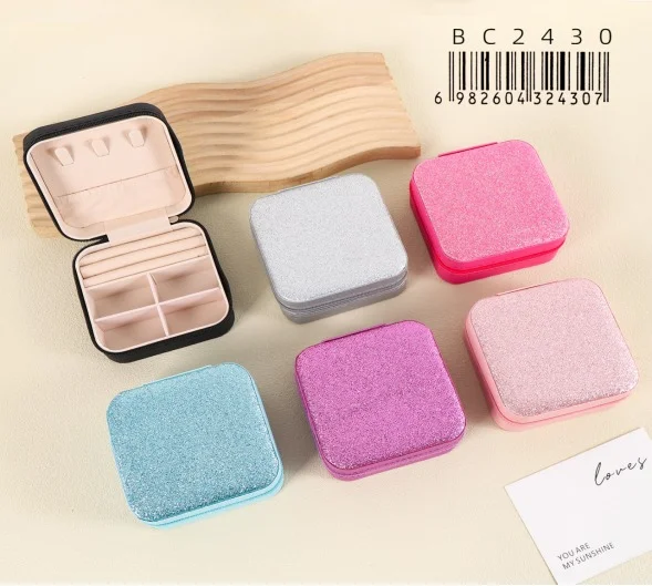 ALHAJERO DE VIAJE PORTATIL DE CUERO PU