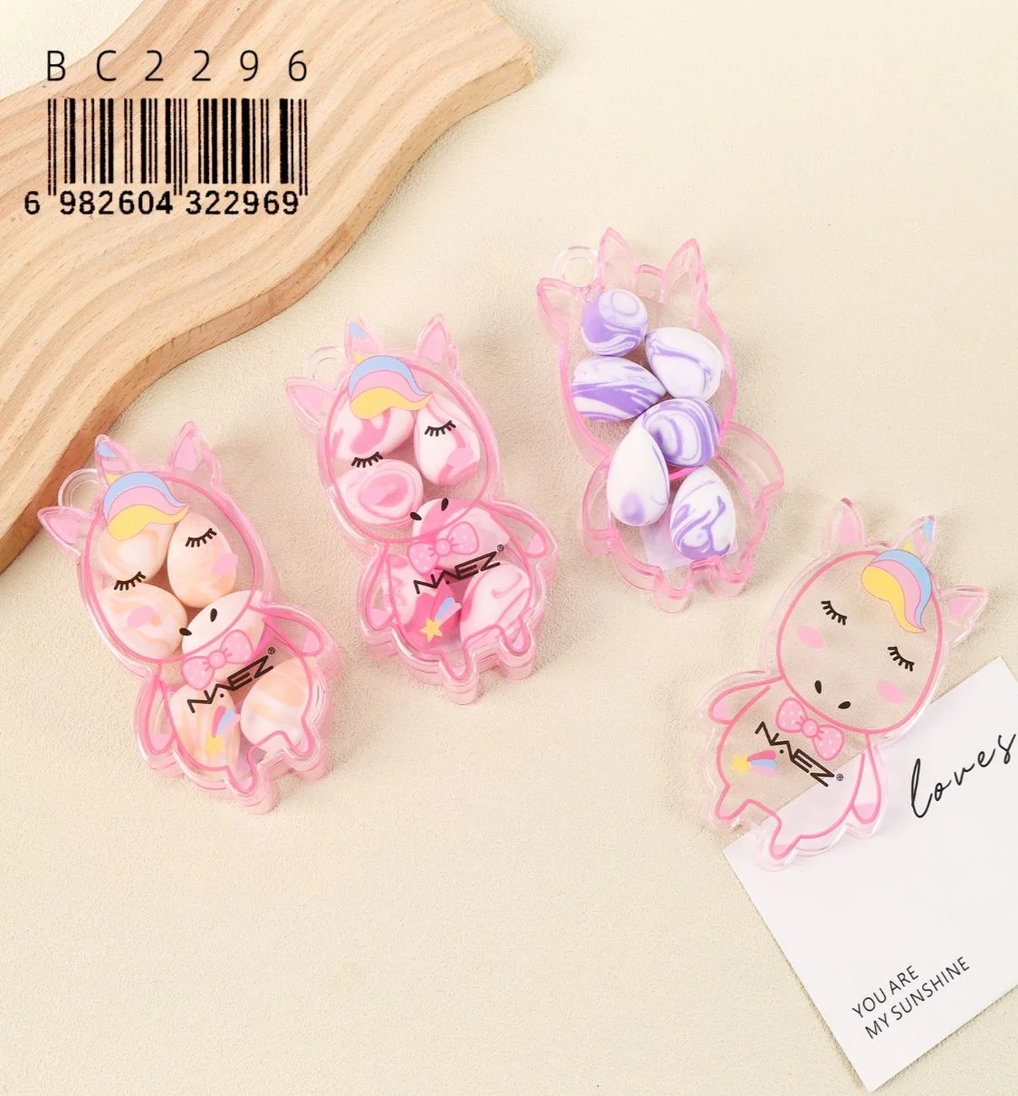 P*12 SET DE MINI ESPONJAS DE MAQUILLAJE 6PCS NAEZ