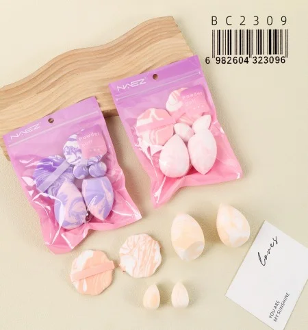 P*12 SET DE MAQUILLAJE ESPONJAS 6PCS NAEZ