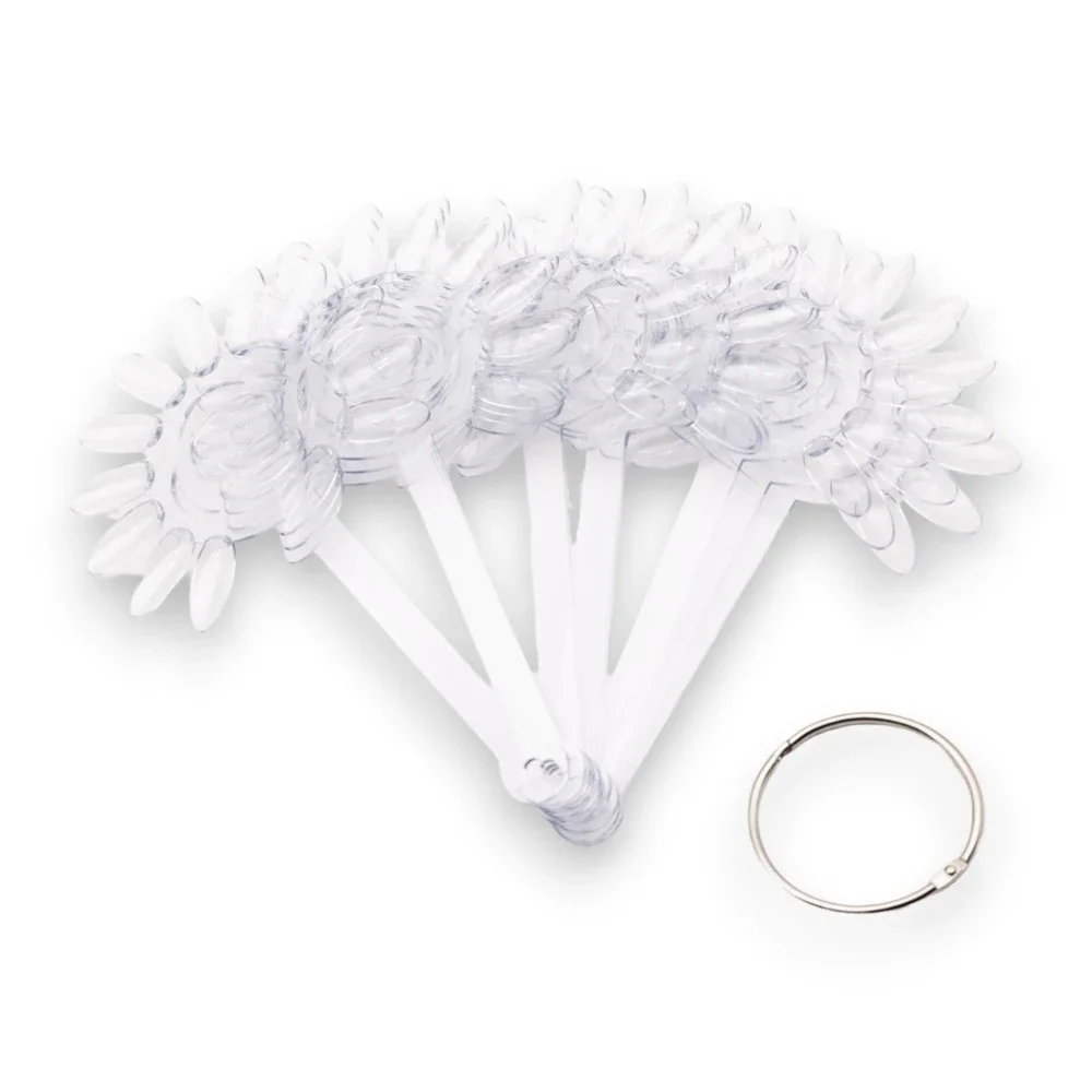 P*6 MUESTRARIO TIPO ABANICO FORMA SEMIOVALADA