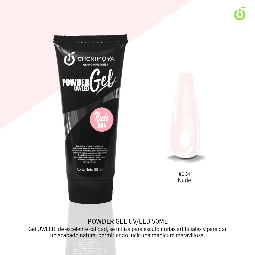 POWDER GEL UV/LED 50ML 004NUDE CHERIMOYA