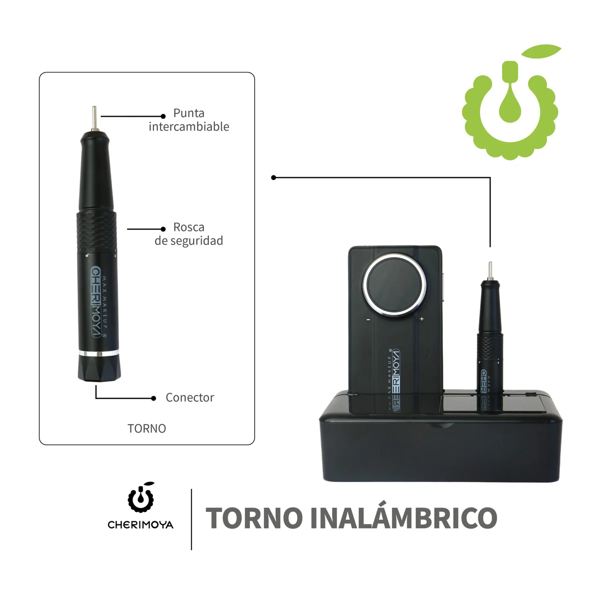 TORNO RECARGABLE A BATERIA CHERIMOYA