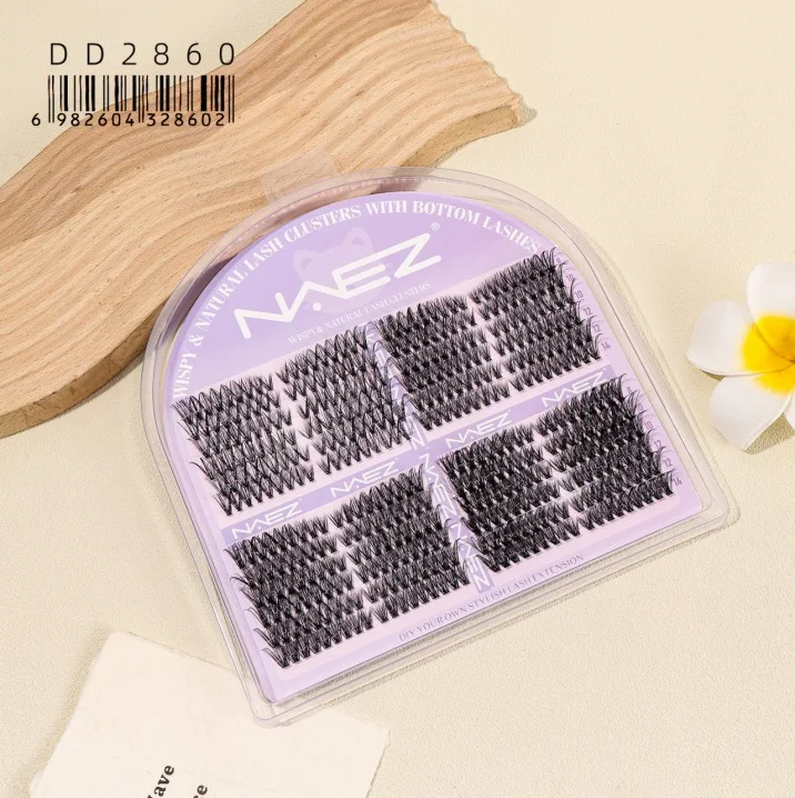 PESTANAS POSTIZAS CLUSTER WISPY NATURAL DIY 30D+40D+50D+60D NAEZ