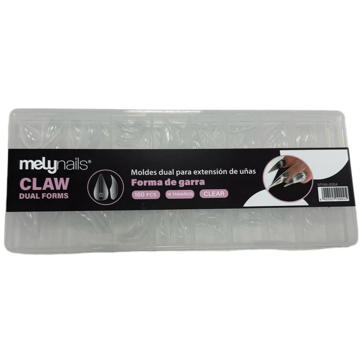MOLDES DUAL PARA EXTENSION DE UNAS FORMA GARRAS MELY