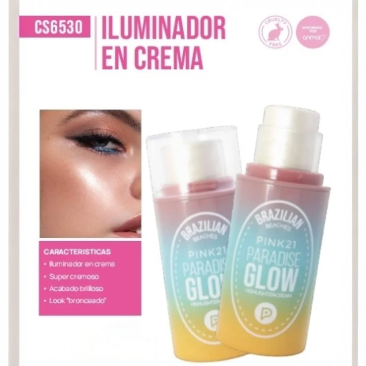 C*24 HIGHLIGHTER CREAM PINK21