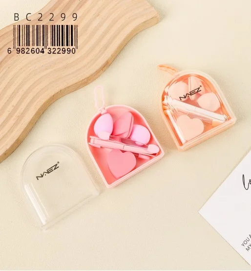 P*12 SET 8EN1 ESPONJAS/BROCHAS/APLICADORES NAEZ