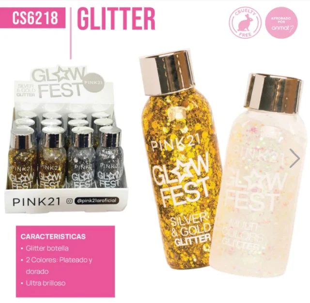 C*12 GLITTER PINK21