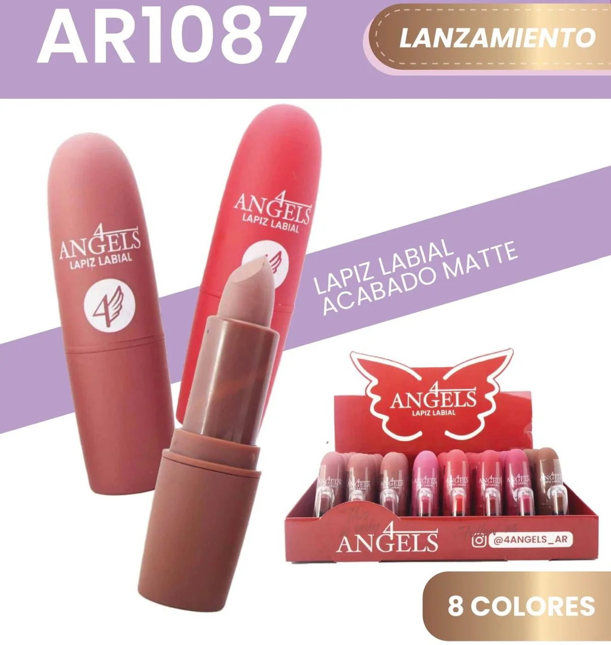 C*48 4 ANGELS LAPIZ LABIAL