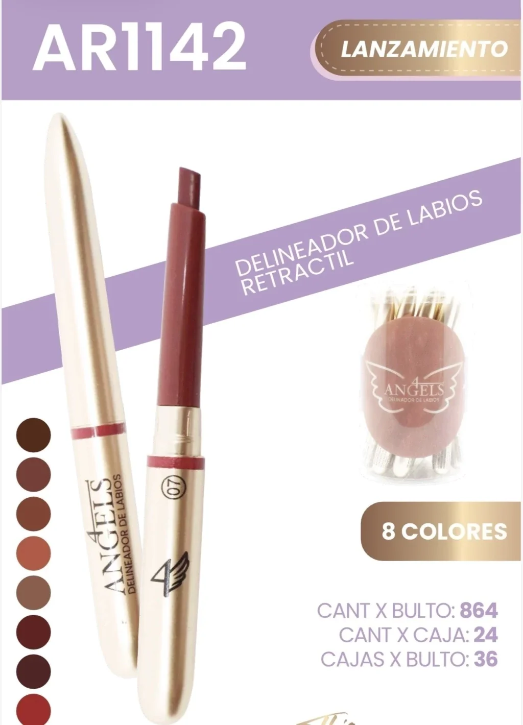 C*24 DELINADOR DE LABIOS 4 ANGELS