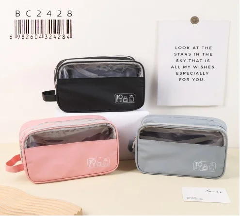 NECESER DE VIAJE CON DOBLE COMPARTIMIENTO