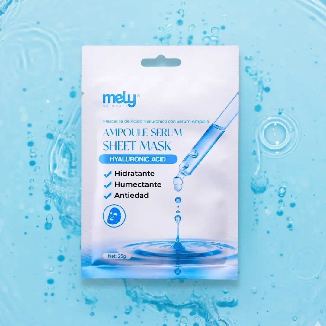 MASCARILLA DE ACIDO HIALURONICO CON SERUM AMPOLLA MELY