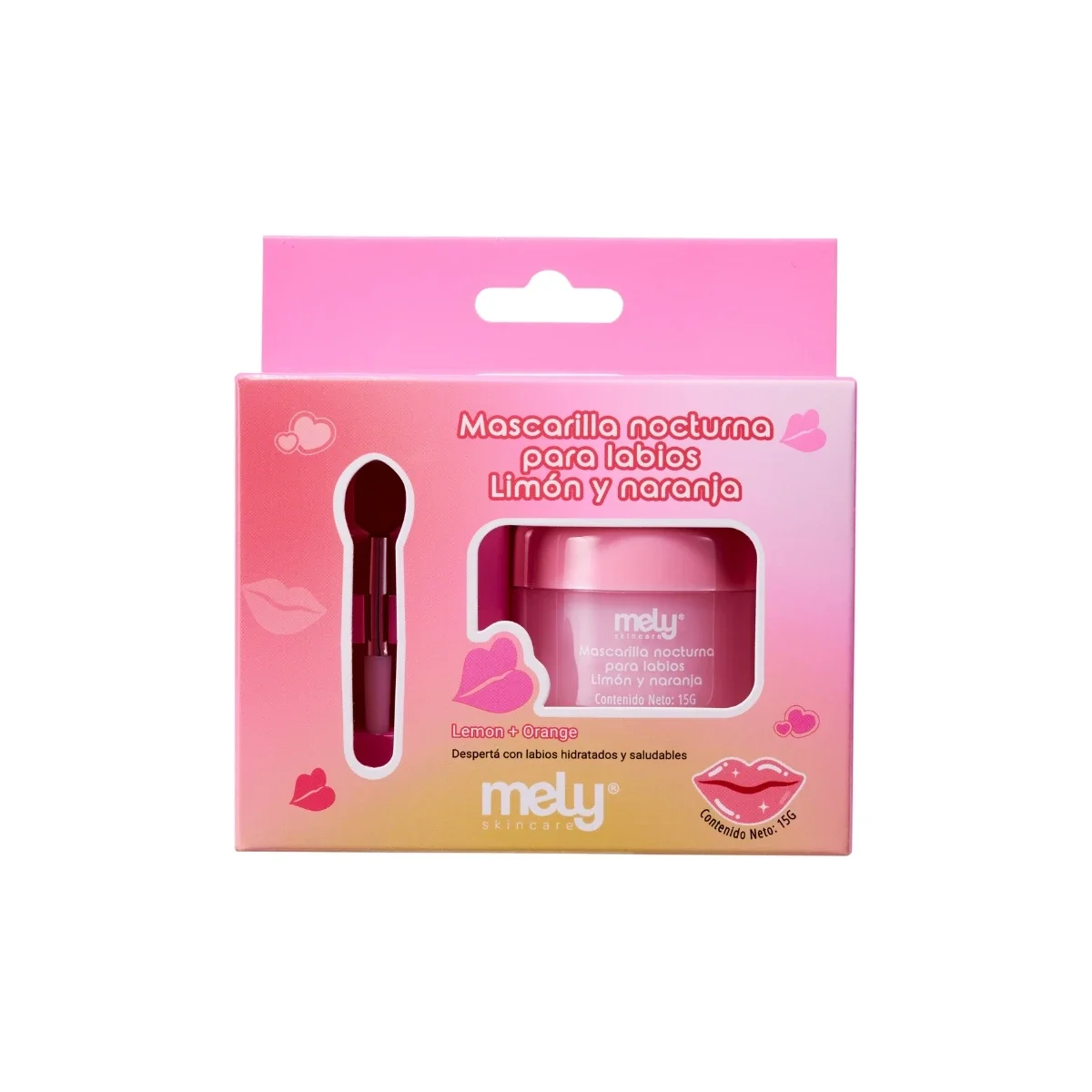 MASCARILLA DE NOCHE PARA LABIOS LIMON Y NARANJA MELY
