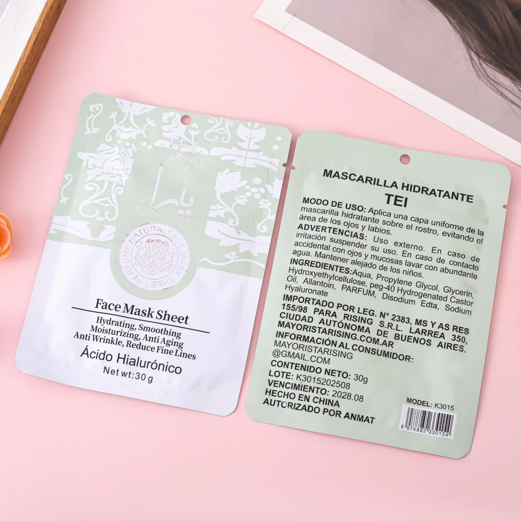 P*10 MASCARILLA YARA VERDE CON ACIDO HIALURONICO T