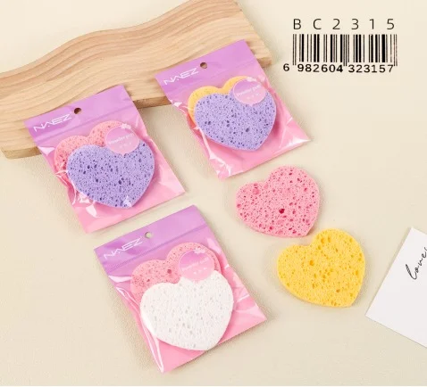 P*12 SET DE LIMPIEZA FACIAL CORAZON 2PCS NAEZ