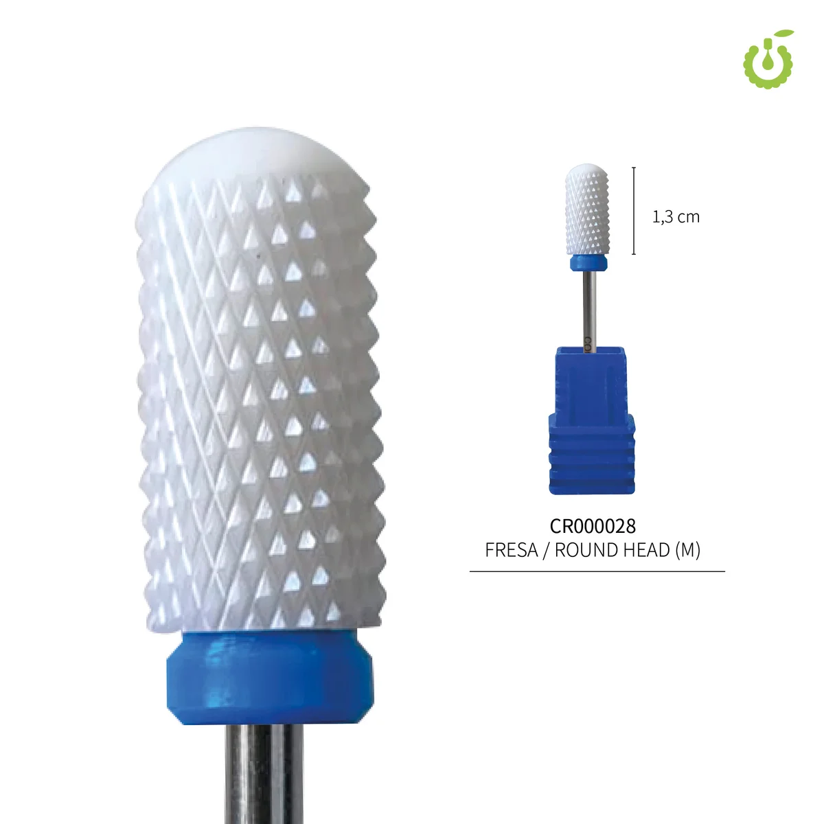 FRESA CERAMICA ROUND HEAD M AZUL CHERIMOYA