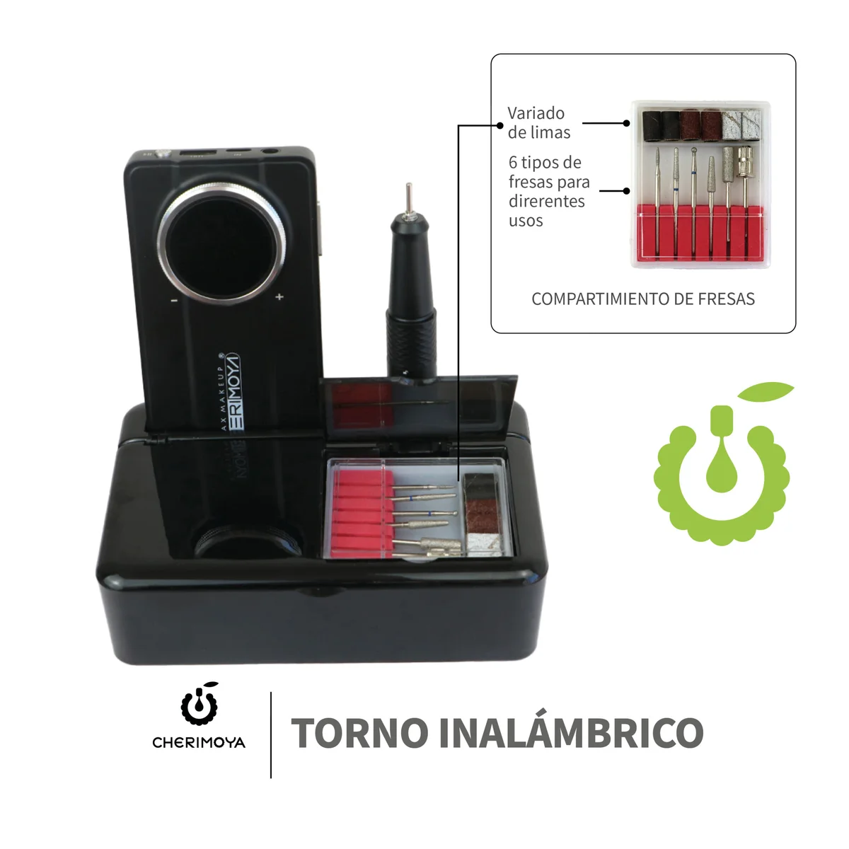 TORNO RECARGABLE A BATERIA CHERIMOYA
