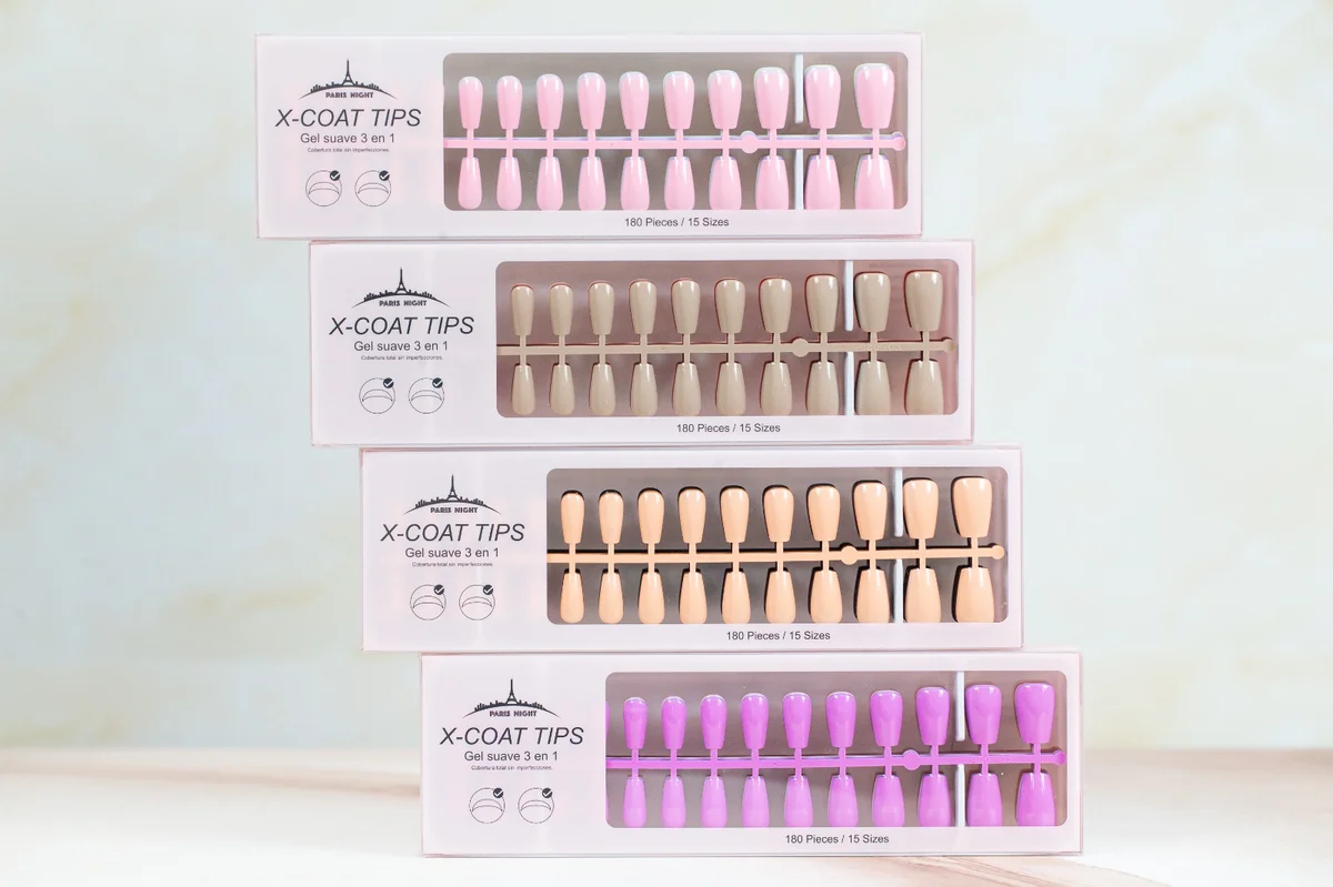TIP GEL 3EN1 PRESSON COFFIN2 MULTICOLOR 180PCS PARIS NIGHT