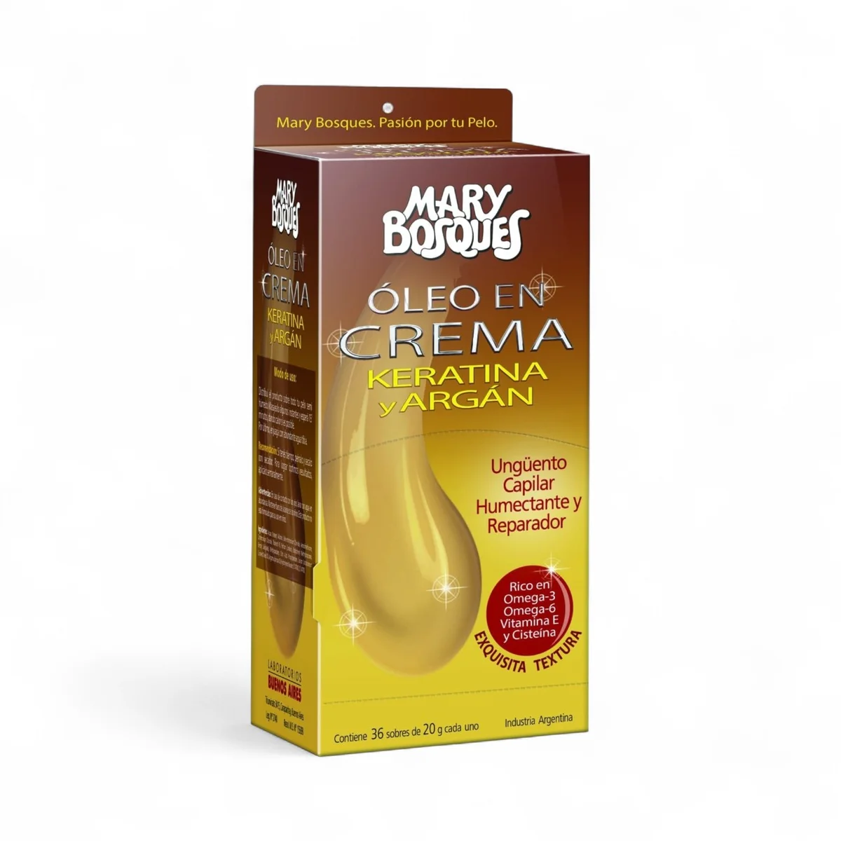 C*36 MARY BOSQUES 20G OLEO EN CREMA KERATINA Y ARGAN